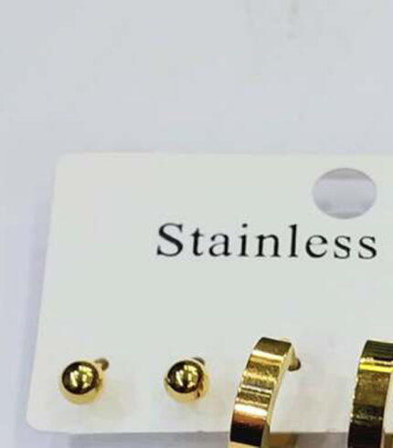 STAINLESS STEEL EAR RING set